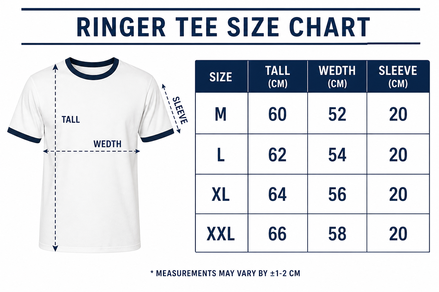 Ringer Tee/Brown