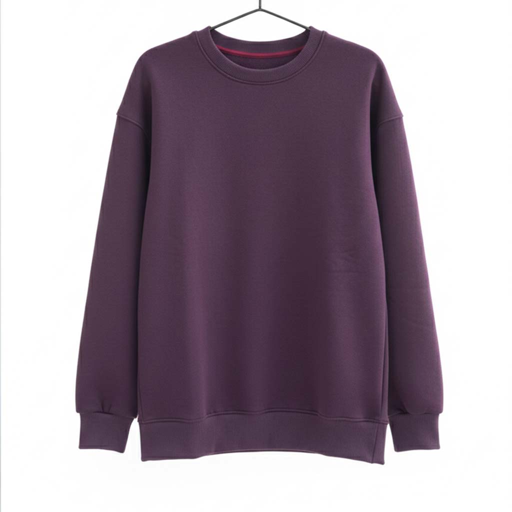 Oversized Sweatshirt - Muted Burgundy