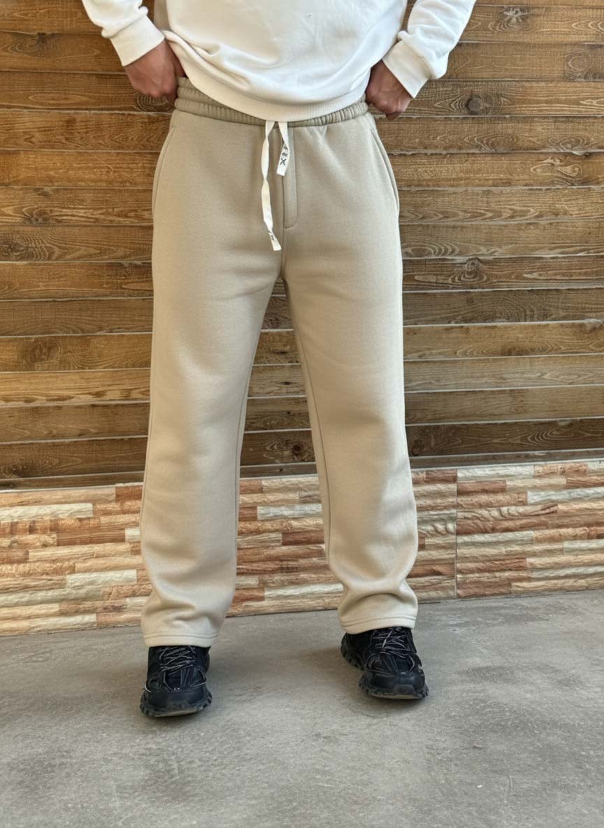 oversized Sweatpants - Camel Beige