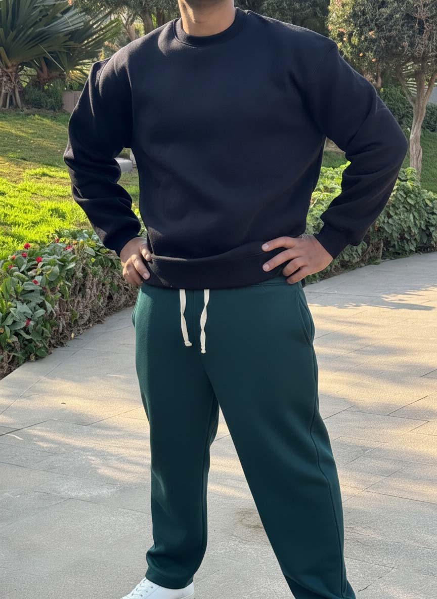 Oversized  Sweatpants - Green
