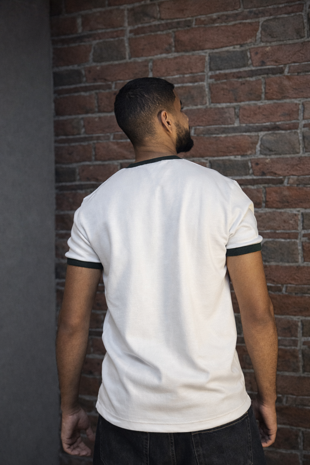Ringer Tee/White